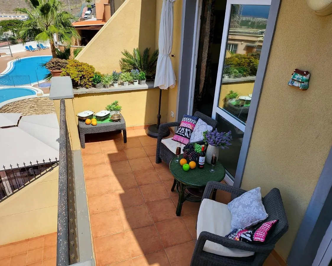 Терраса С Барбекю Wi -Fi Парковка Детский Бассейн Costa Adeje  Lejlighed
